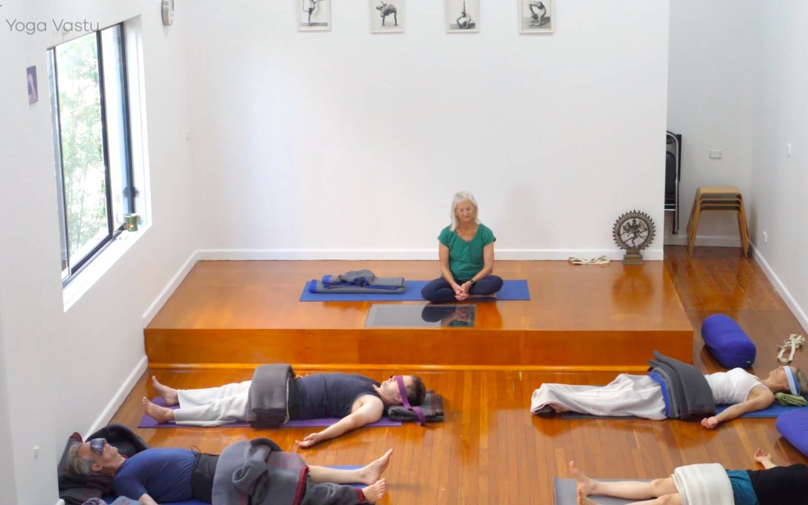Online Iyengar yoga videos | Restorative Session to Soften and Increase Capacity