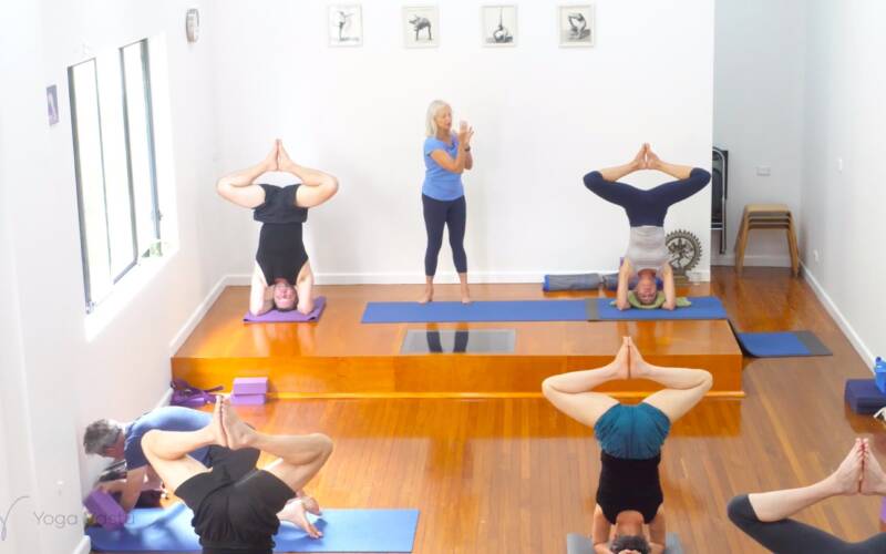 Online Iyengar yoga video thumbnail: Releasing More Evenly into Extension