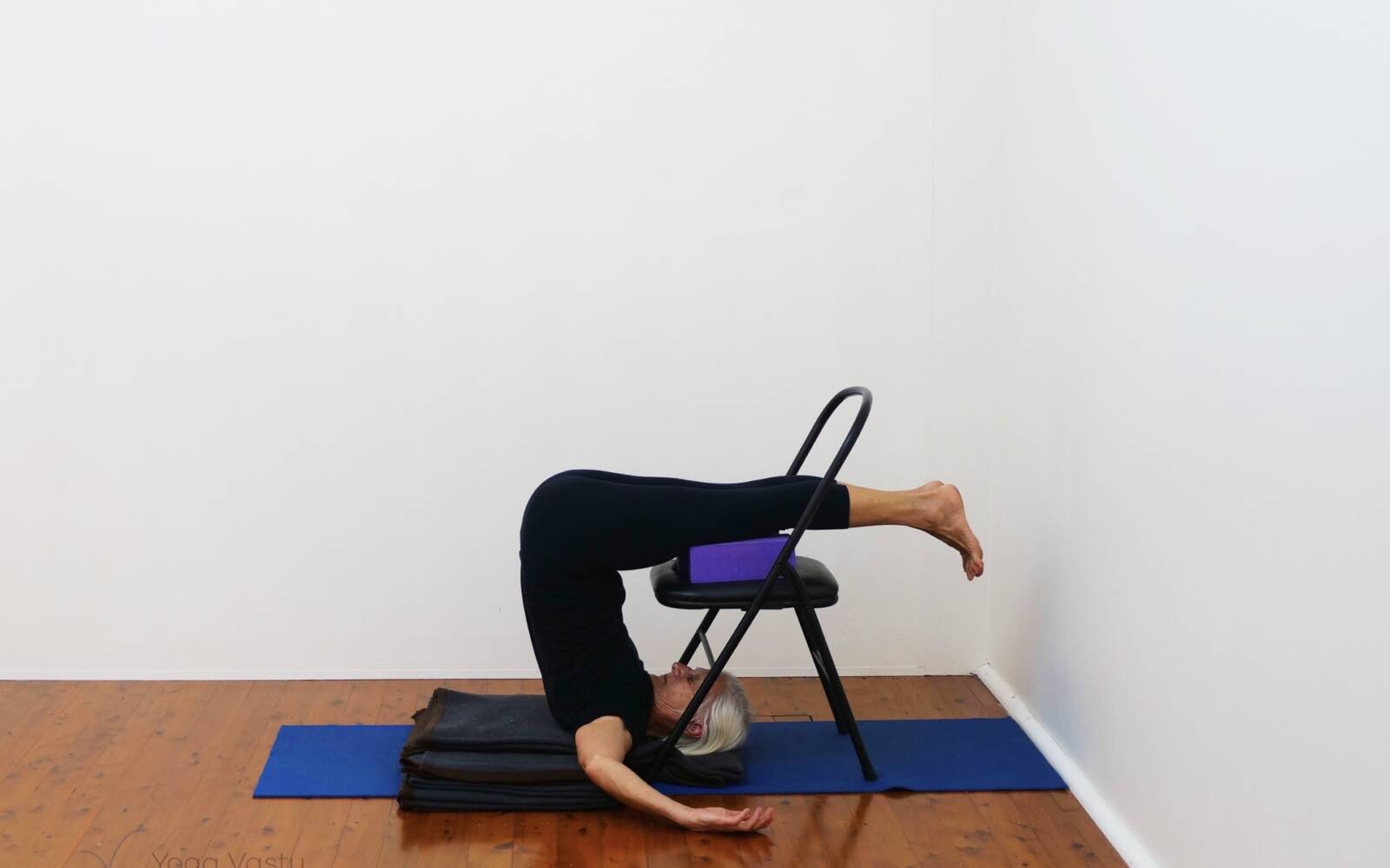 Online Iyengar yoga videos | Cooling Forward Bends for Stress Release