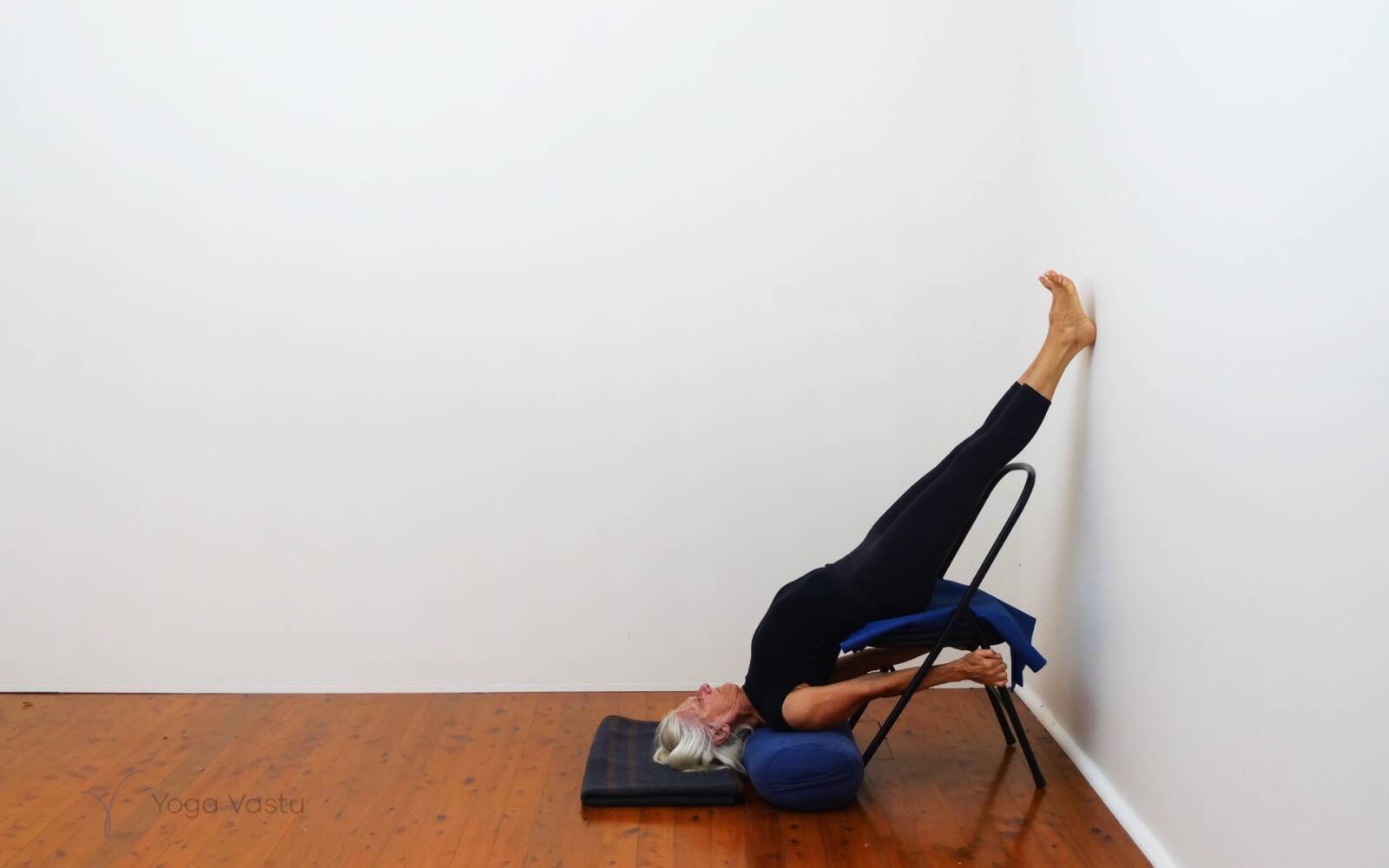 Online Iyengar yoga videos | Cooling Forward Bends for Stress Release