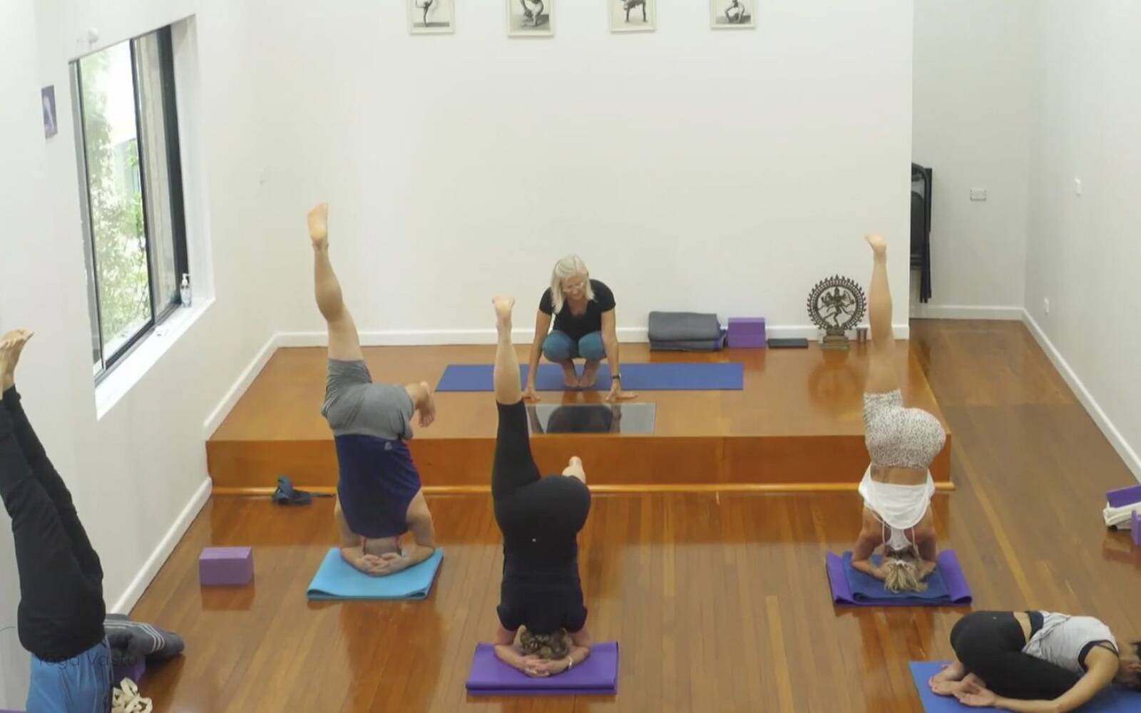 Online Iyengar yoga videos | Comprehensive Standing Pose Class with Inversions