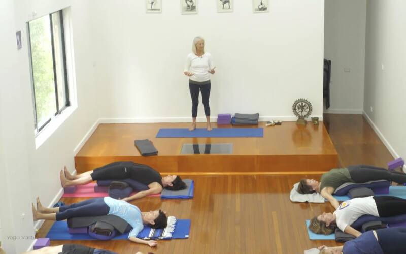 Online Iyengar yoga video thumbnail: The Complexities of Simple Restorative Poses