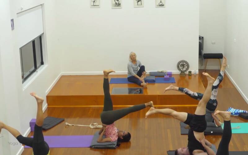 Online Iyengar yoga video thumbnail: Seated Forward Bends to Balance Your Practice