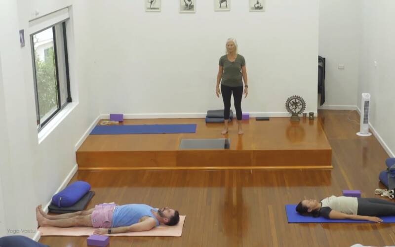 Online Iyengar yoga video thumbnail: Restful Poses to Quieten the Mind