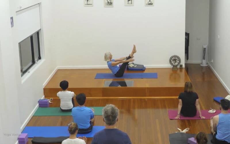 Online Iyengar yoga video thumbnail: Inversions, Twists, and Core Strengthening Poses