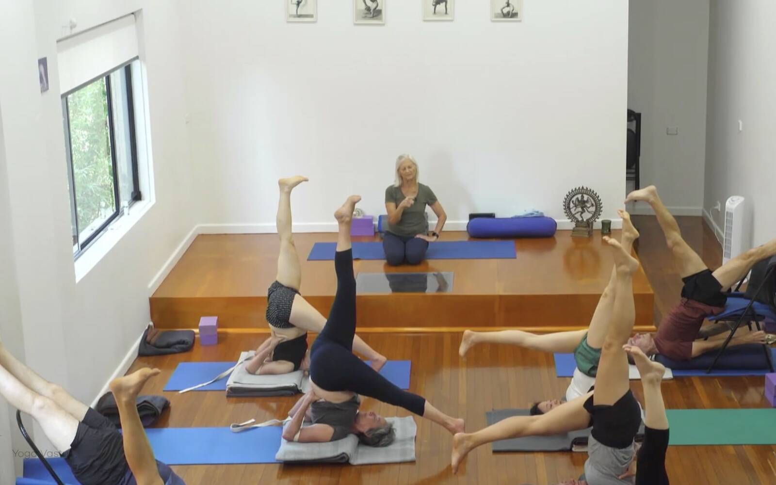 Online Iyengar yoga videos | Forward Bends and Twists for Advanced Students