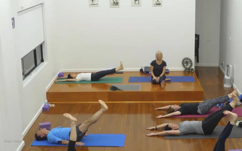 Online Iyengar yoga video thumbnail: Core Strength and Alignment for Beginners