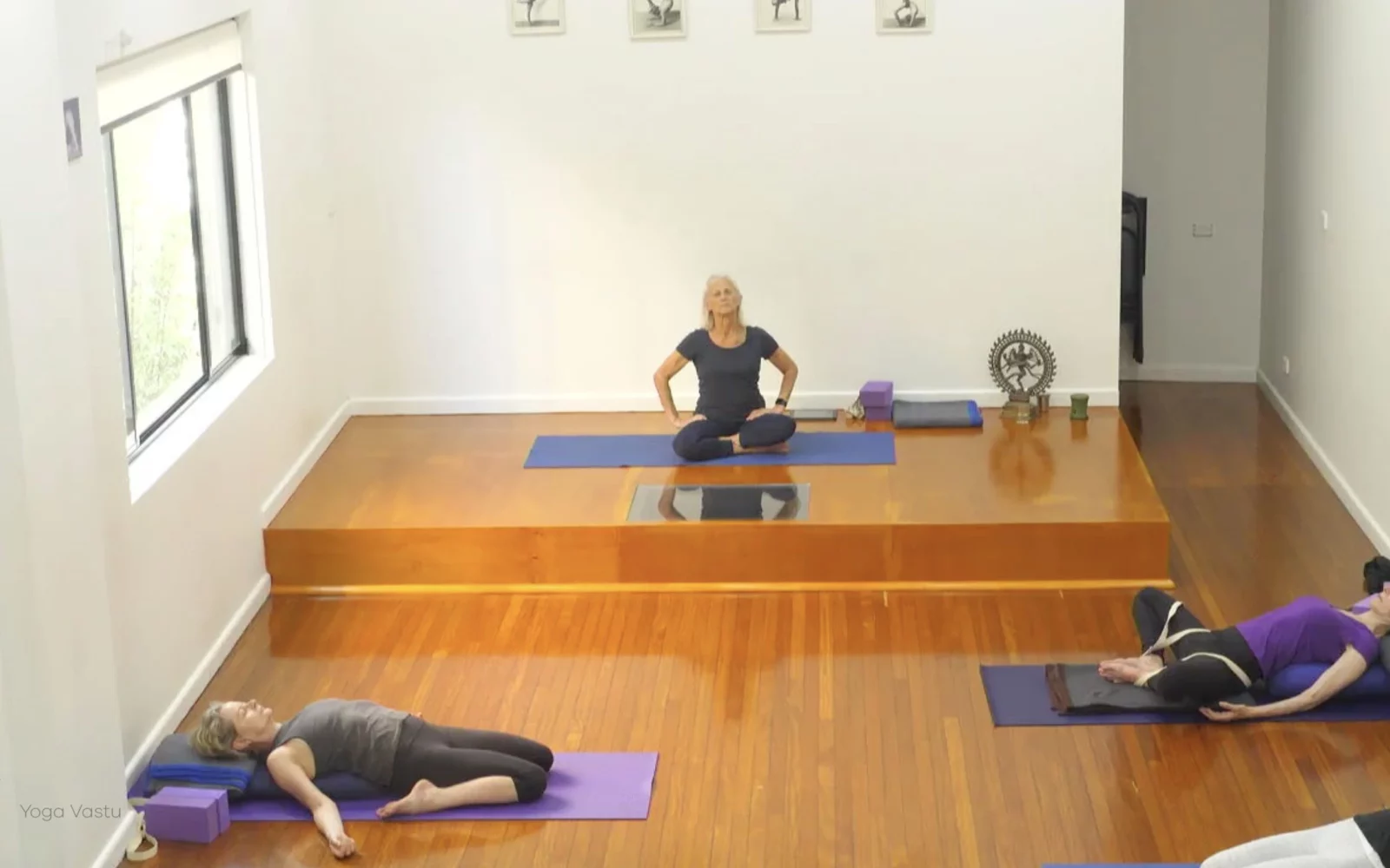 Online Iyengar yoga videos | Class 8: Levelling Out the Sides with Wall Support