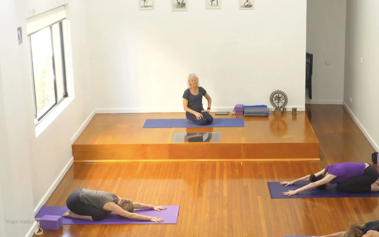 Online Iyengar yoga videos | Class 8: Levelling Out the Sides with Wall Support
