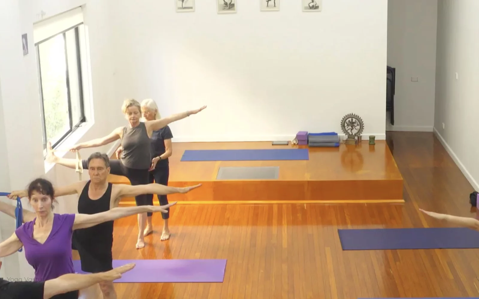 Online Iyengar yoga videos | Class 8: Levelling Out the Sides with Wall Support