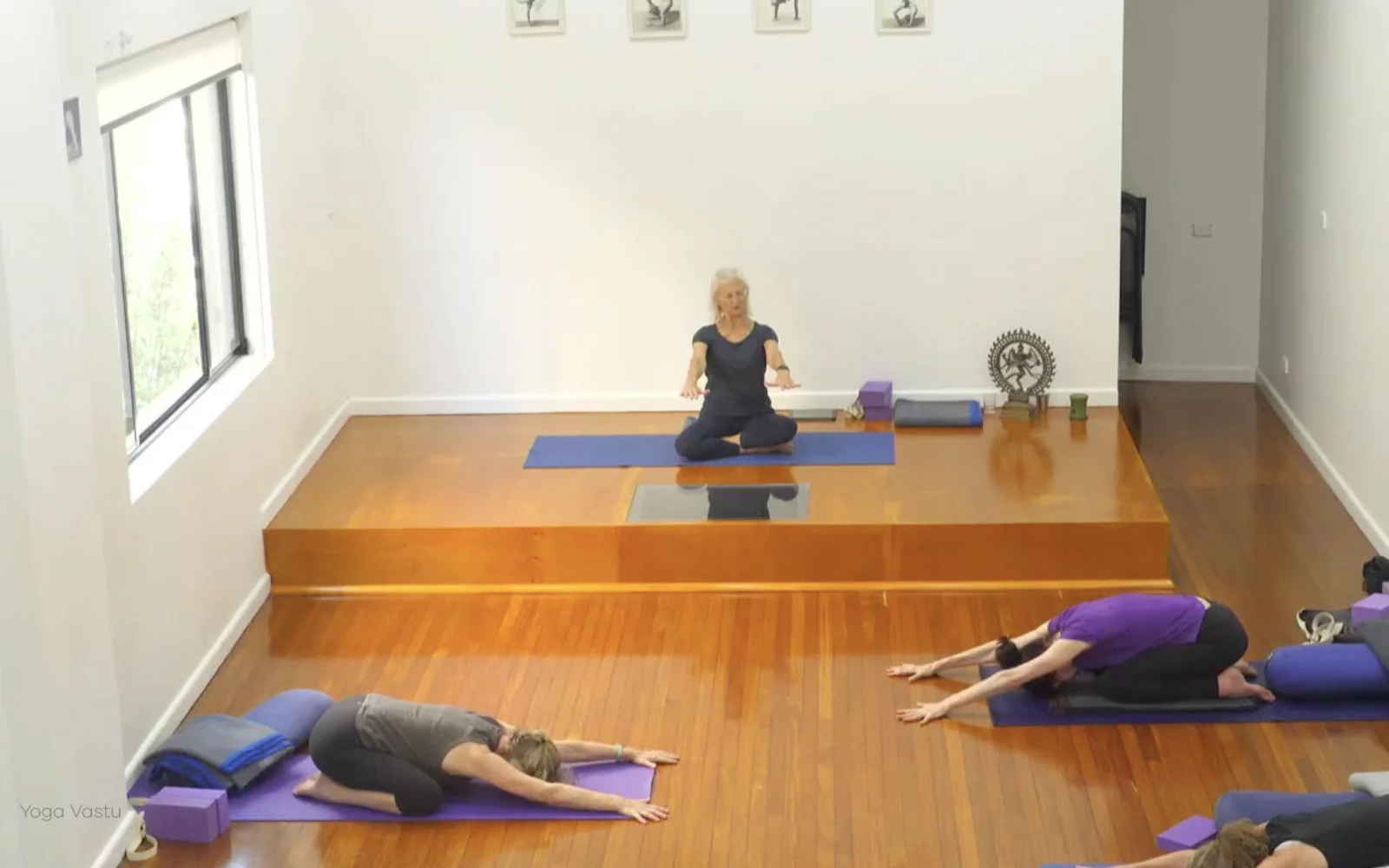 Online Iyengar yoga videos | Class 8: Levelling Out the Sides with Wall Support