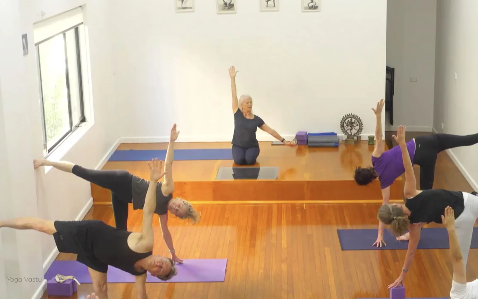 Online Iyengar yoga videos | Class 8: Levelling Out the Sides with Wall Support