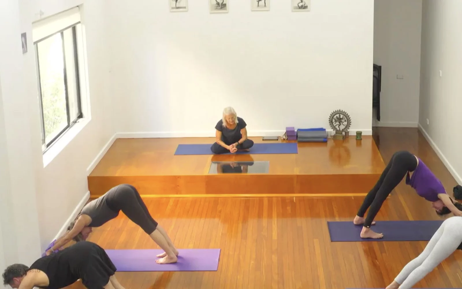 Online Iyengar yoga videos | Class 8: Levelling Out the Sides with Wall Support