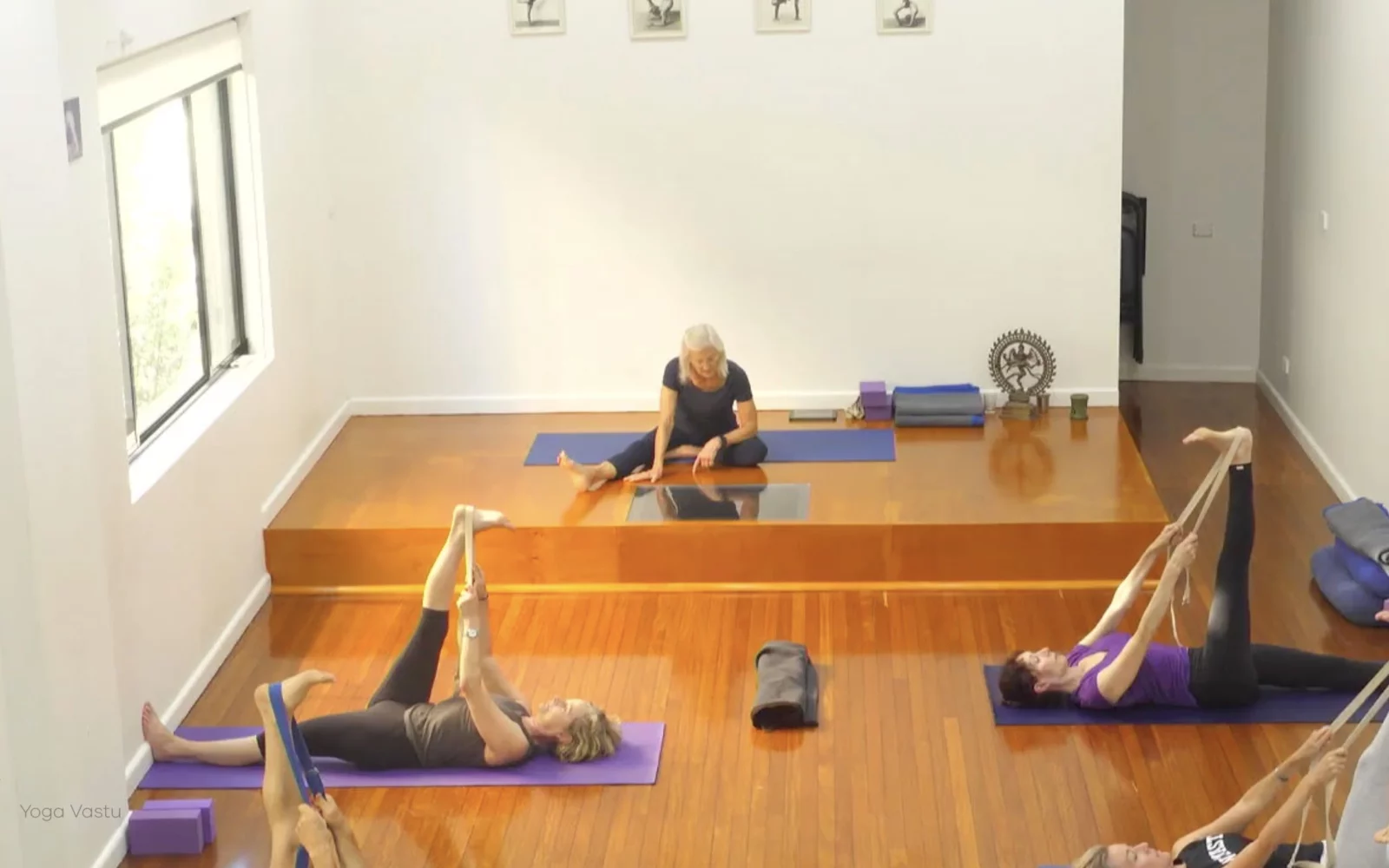 Online Iyengar yoga videos | Class 8: Levelling Out the Sides with Wall Support