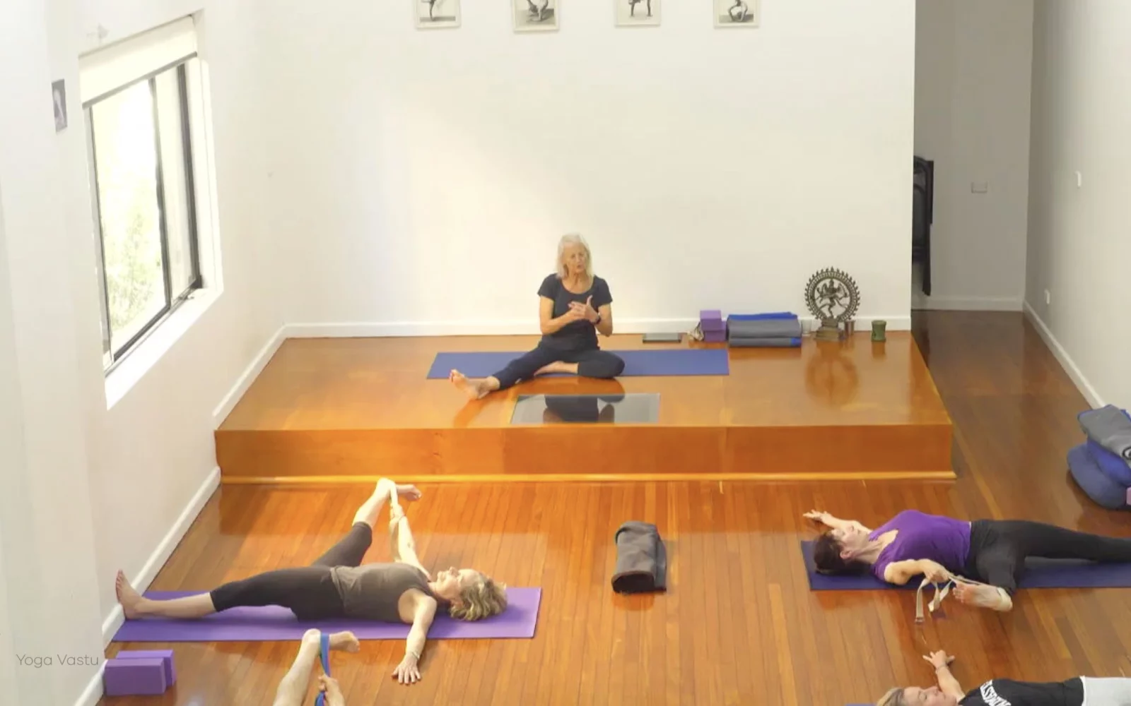 Online Iyengar yoga videos | Class 8: Levelling Out the Sides with Wall Support