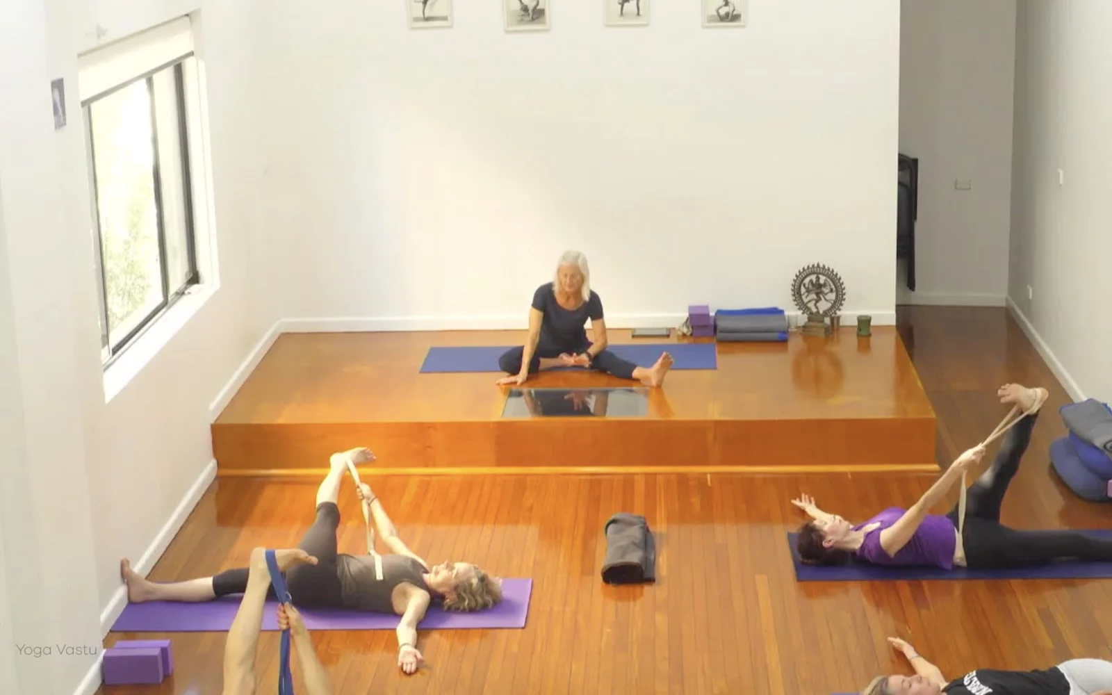 Online Iyengar yoga videos | Class 8: Levelling Out the Sides with Wall Support