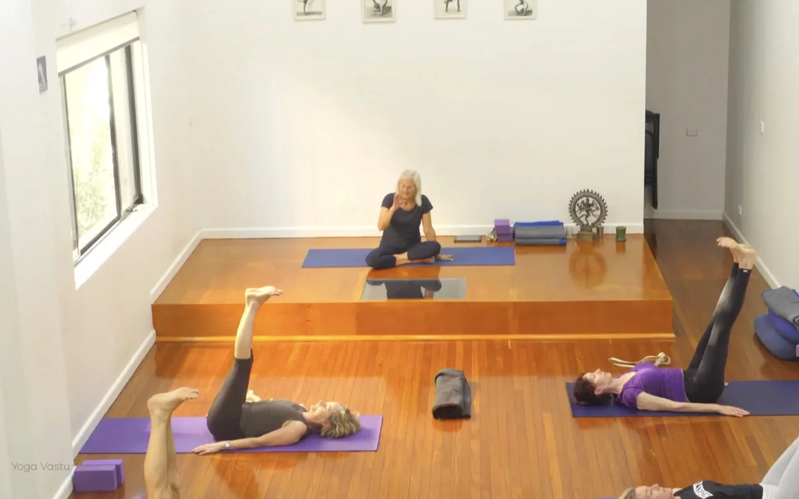 Online Iyengar yoga videos | Class 8: Levelling Out the Sides with Wall Support