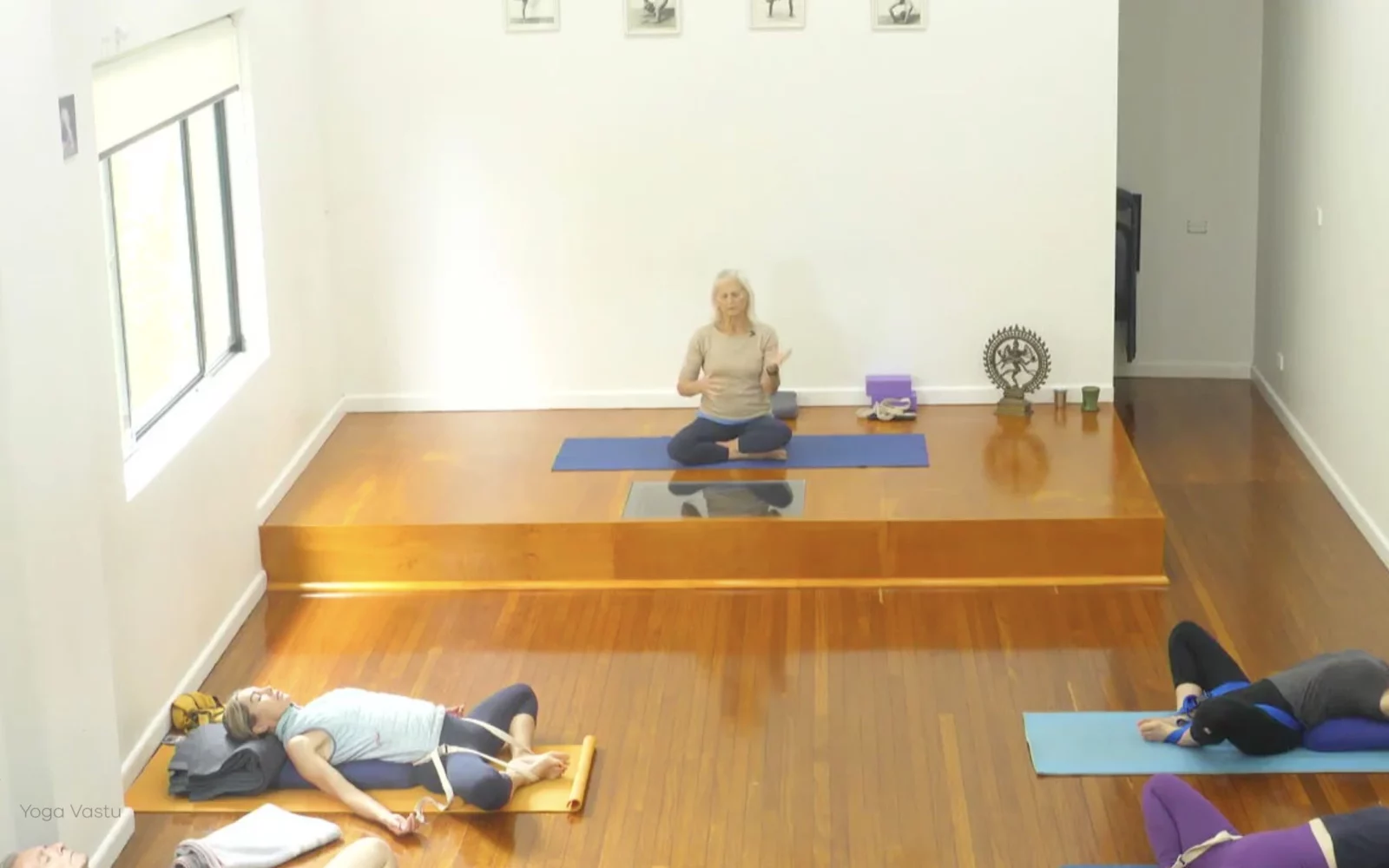 Online Iyengar yoga videos | Advanced Class 8: Shifting the Focus Inwards in Restorative Poses