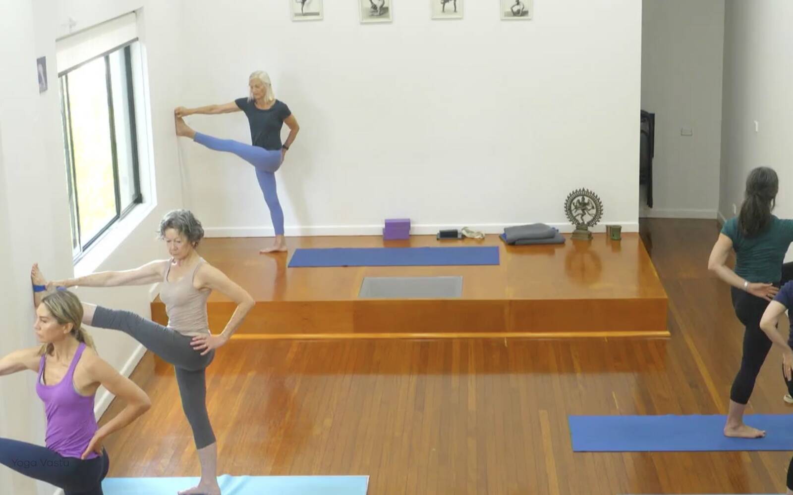 Online Iyengar yoga videos | Advanced Class 9: Engaging the Legs in Standing Poses