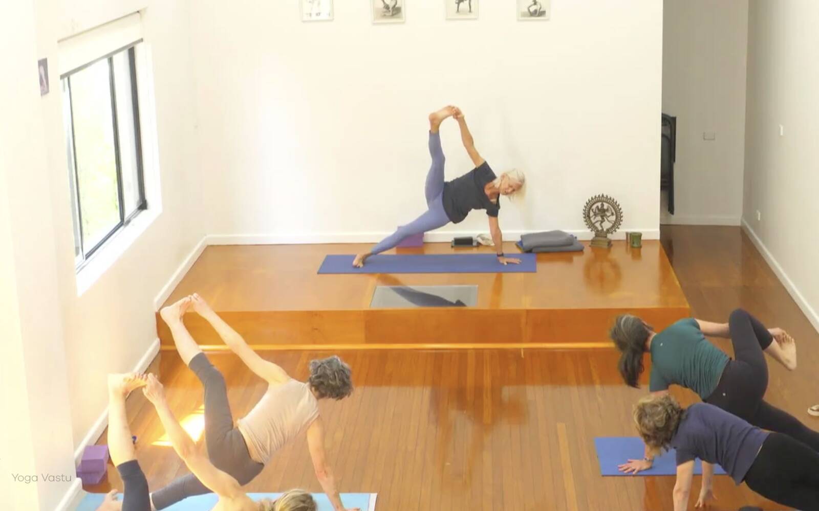 Online Iyengar yoga videos | Advanced Class 9: Engaging the Legs in Standing Poses